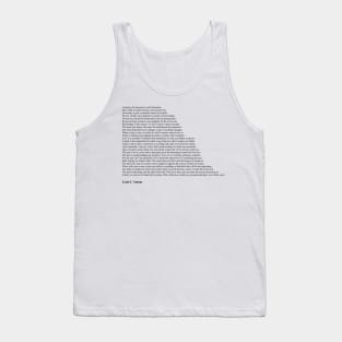 Louis L'Amour Quotes Tank Top